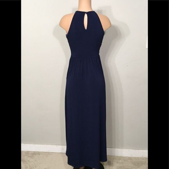 New. Michael Kors split navy maxi dress. Petite - Picture 10 of 16
